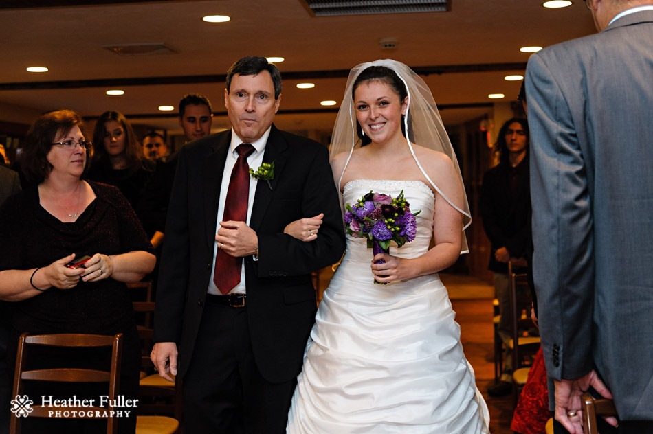 zukas_hilltop_barn_indoor_wedding_ceremony_spencer_ma_photographer_dad_bride_walking_down_aisle